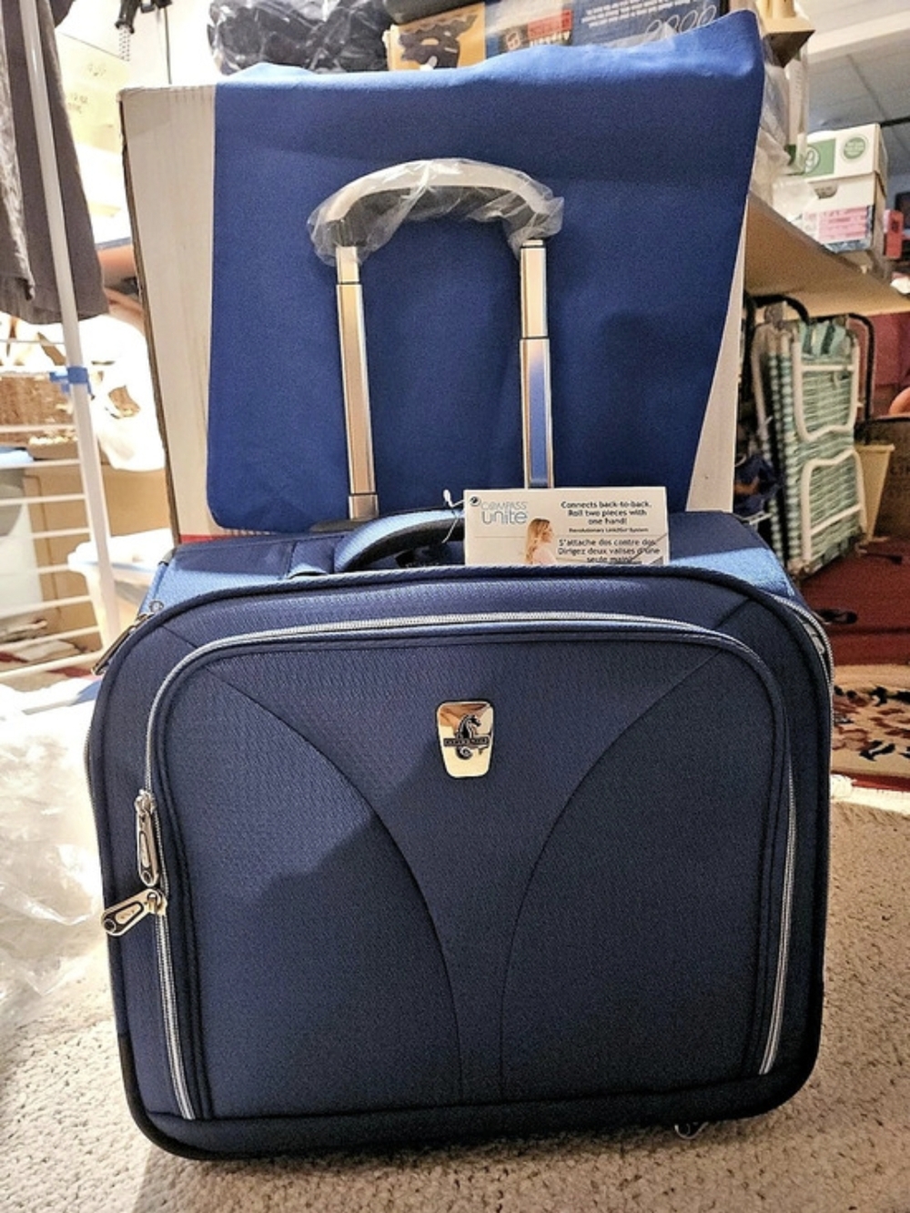 Atlantic Compass Unite Collection 21.5" Expandable Spinner Blue 21.5"